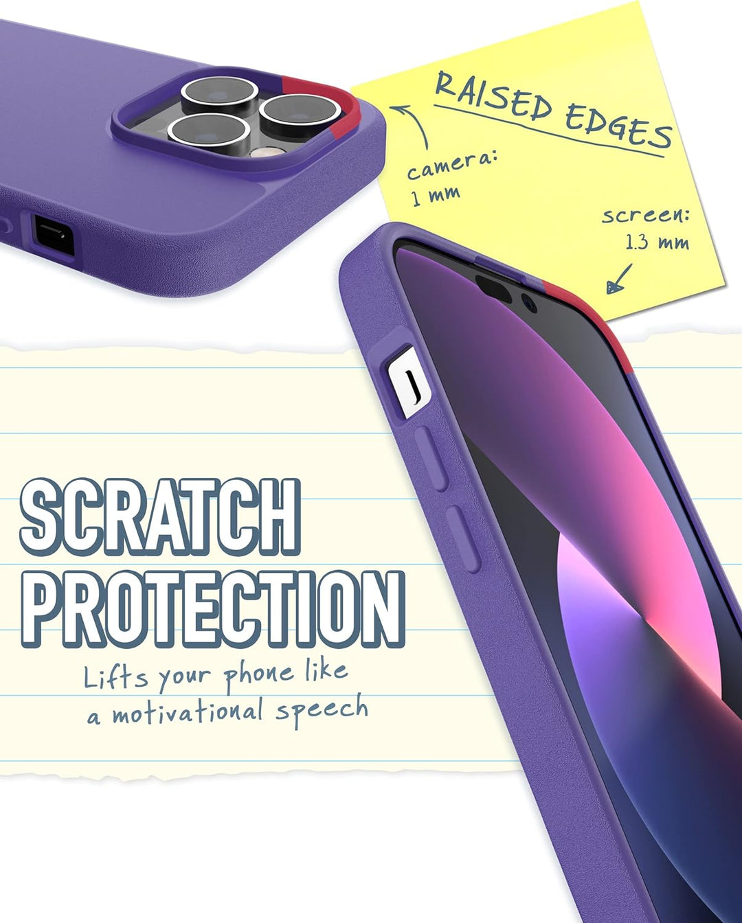 Smartish iPhone 14 Pro Slim Case – Gripmunk kompatibel mit MagSafe [Leicht + Schutz] Dünne Griffabde