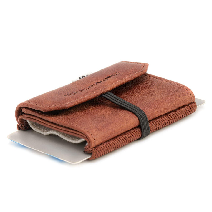 Space Wallet Space Products ® Mini Geldbörse für Frauen & Männer I Sehr kleines Echtleder Wallet/Por