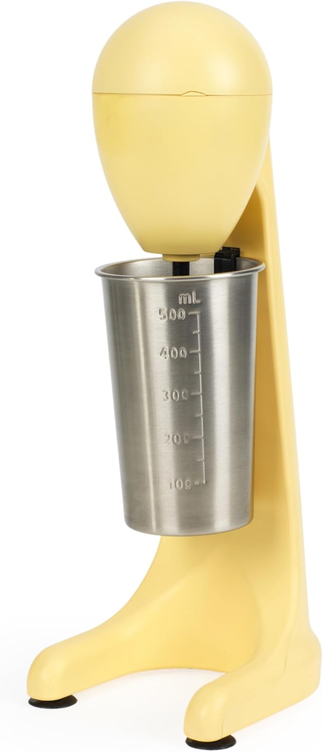 Giles & Posner Funfair Milchshake-Maker – Eiskaffee-Maschine, 2 Geschwindigkeiten, 500 ml Edelstahlb