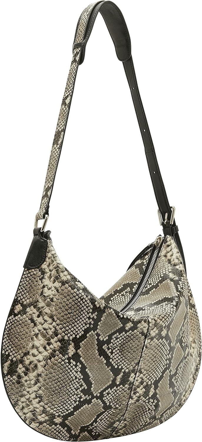 Liebeskind Berlin NAOMI MONTREAL SNAKE HOBO Schultertasche, Medium (HxBxT 34.5cm x 43cm x 0.5cm)
