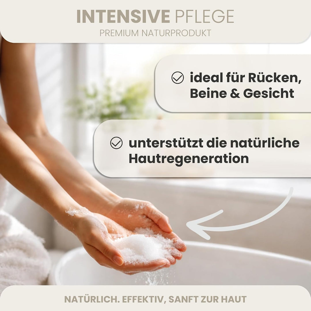 HAF® Premium Totes Meer Peelingsalz für empfindliche &amp; trockene Haut | 3 x 1 kg in Dosen | Salz Peel
