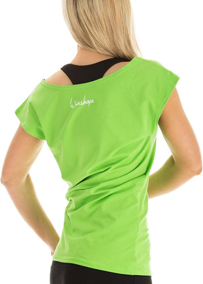 WINSHAPE Damen Dance-Shirt Wtr12 Freizeit Fitness Workout T-Shirt XS Apfelgrün, XS Apfelgrün