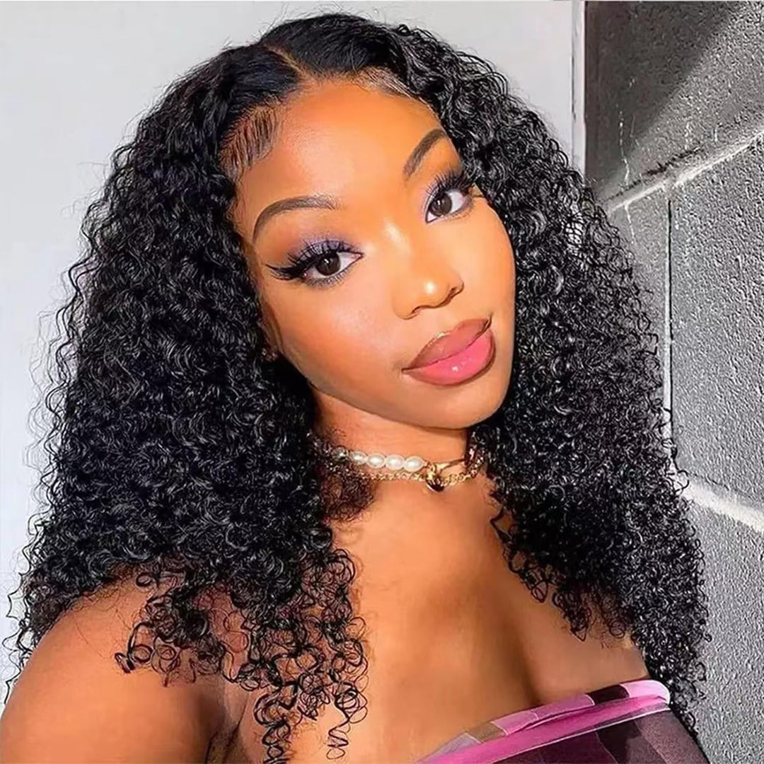 RICHAIR - Brazilian Curly Human Hair Bundles, 10 Inches (25,40 cm), 4 Bundles Human Hair, 100% Unpro