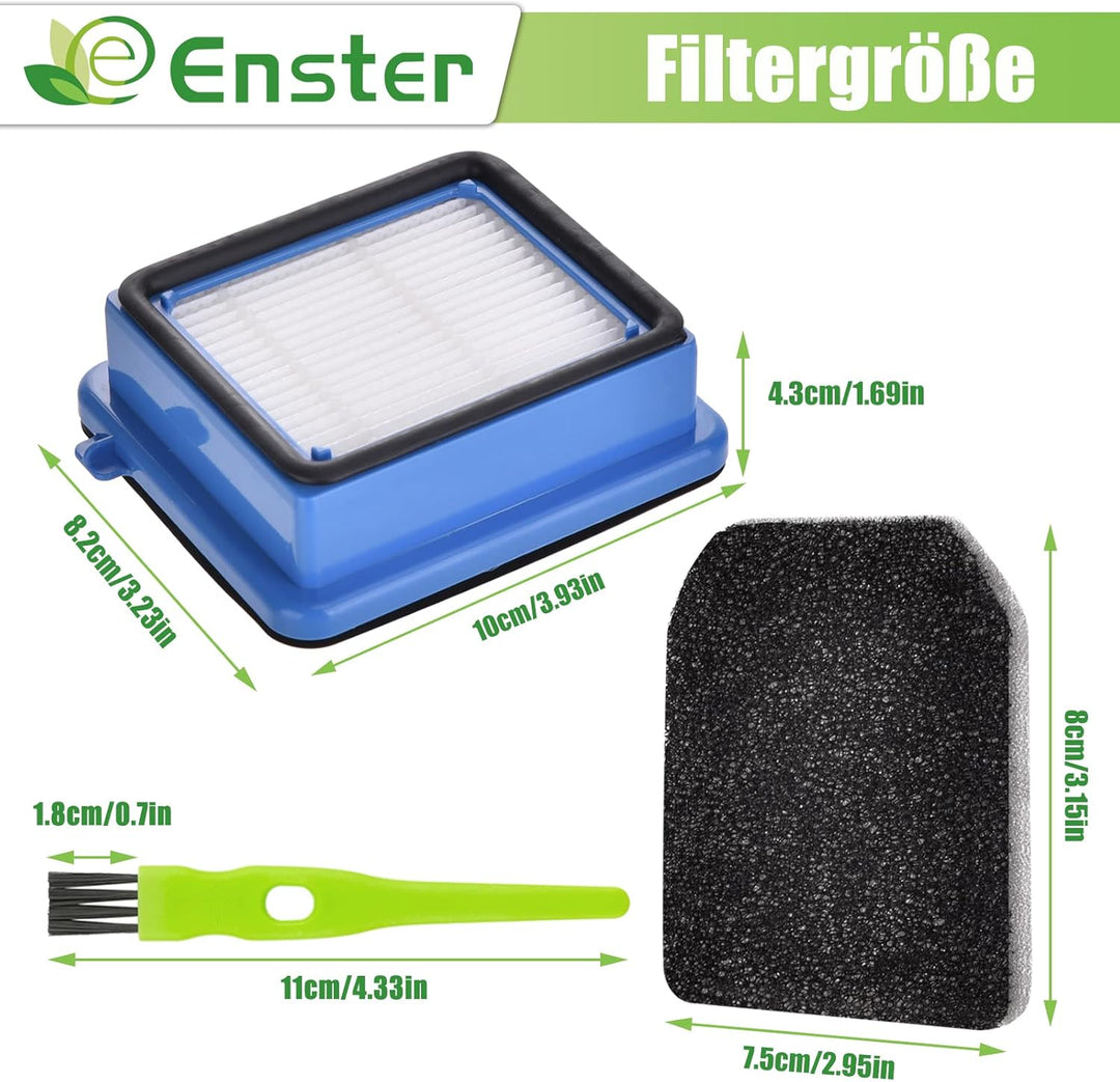 QX7 Filter für AEG 4 Stück Filter Zubehör Set für AEG QX6 QX7 QX8-2 ASKW1 Staubsauger Filterset Ersa