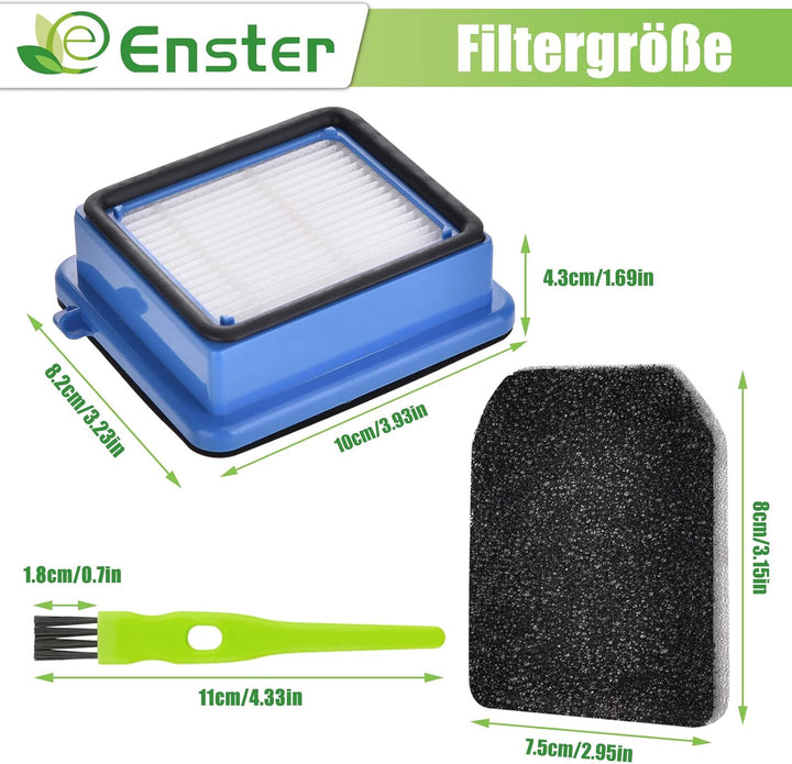 QX7 Filter für AEG 4 Stück Filter Zubehör Set für AEG QX6 QX7 QX8-2 ASKW1 Staubsauger Filterset Ersa