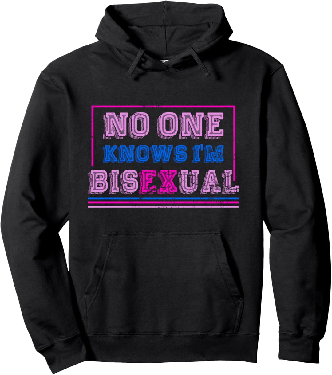 Niemand weiss dass ich Bi bin Coming Out LGBTQ Bisexuell Pullover Hoodie