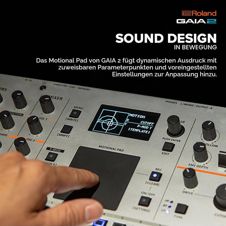 Roland GAIA 2 Synthesizer mit modernen Klangmöglichkeiten | Hybride Soundengine kombiniert Wavetable
