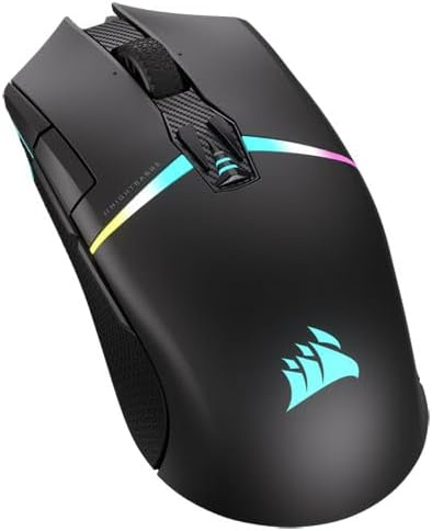 Corsair NIGHTSABRE RGB Wireless Gaming-Maus Für FPS, MOBA - 26.000 DPI - 11 Programmierbare Tasten -