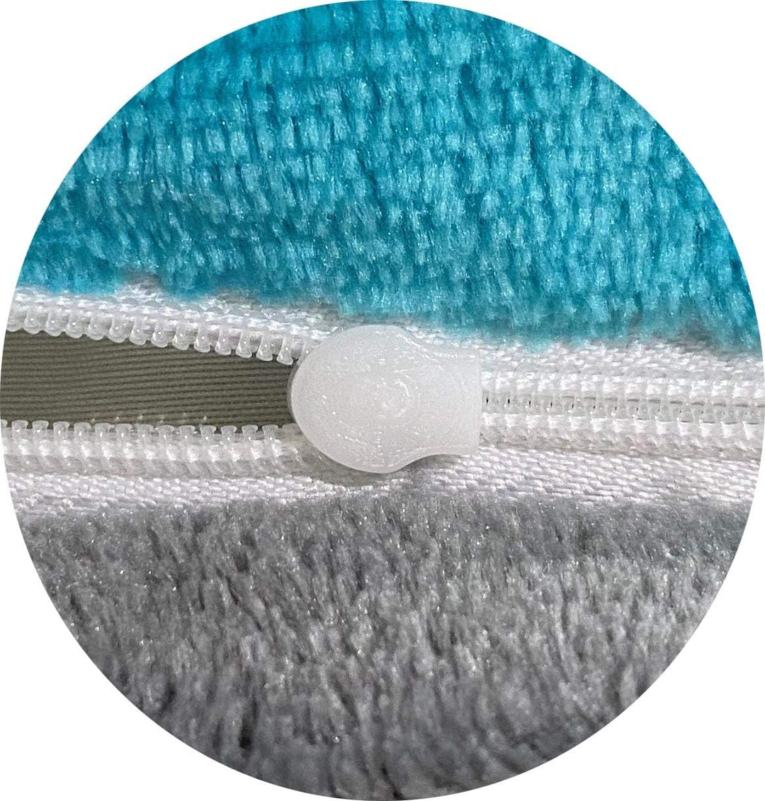 Leonado Vicenti - Warme Plüsch Bettwäsche 135x200 cm Uni Wendebettwäsche Garnitur Set mit Reissversc