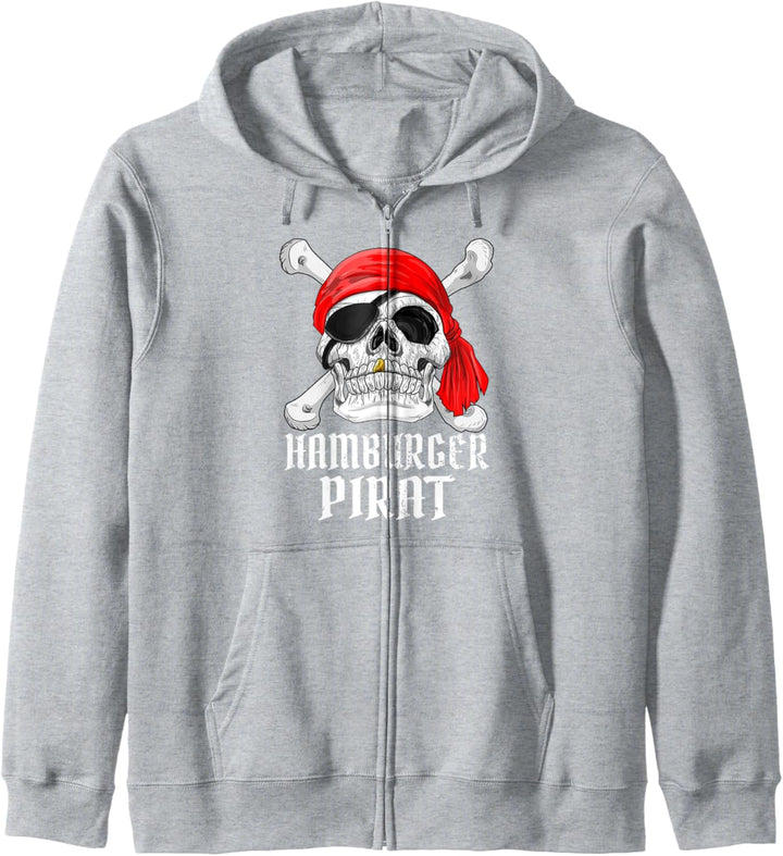 Hamburger Piraten Crew Pirat Kostüm Fastnacht Fasching Kapuzenjacke