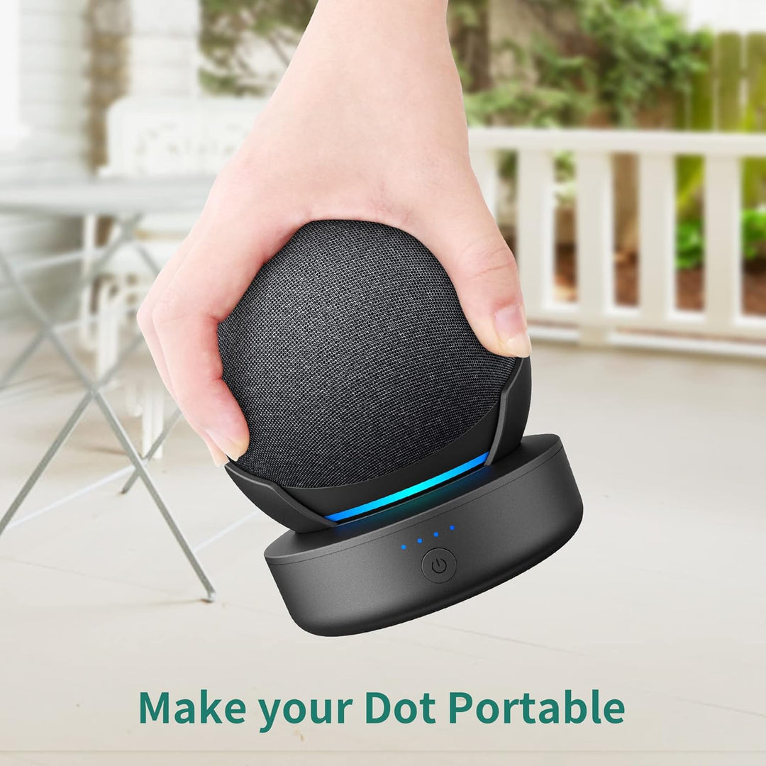 Akku für Dot 5. Generation - 10000mAh Tragbare Ladestation Batterie Zubehör Kabellos Akkustation mit