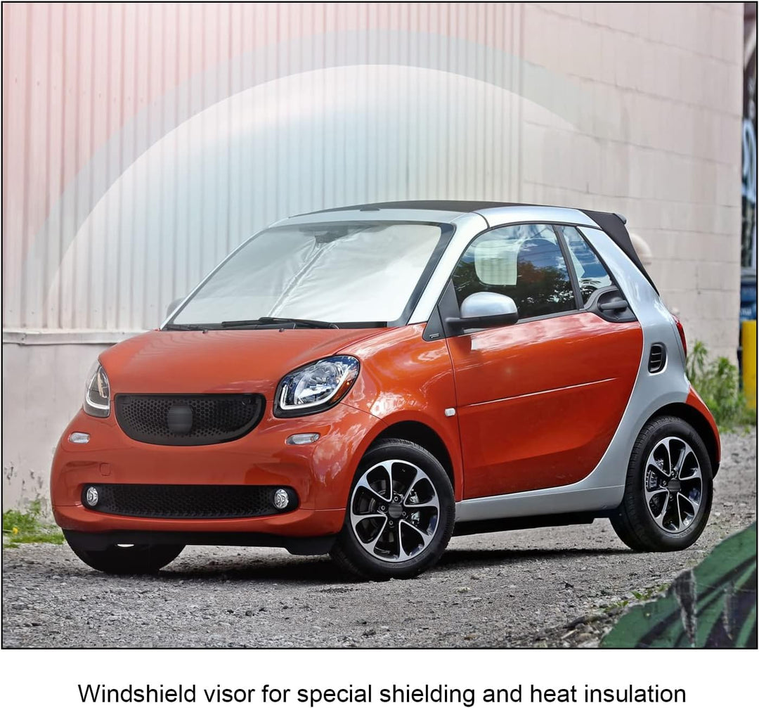 BIXUAN C453 Sonnenschutz kompatibel mit Mercedes Benz Smart Fortwo C453 2014-2019 EQ Forfour W453 20