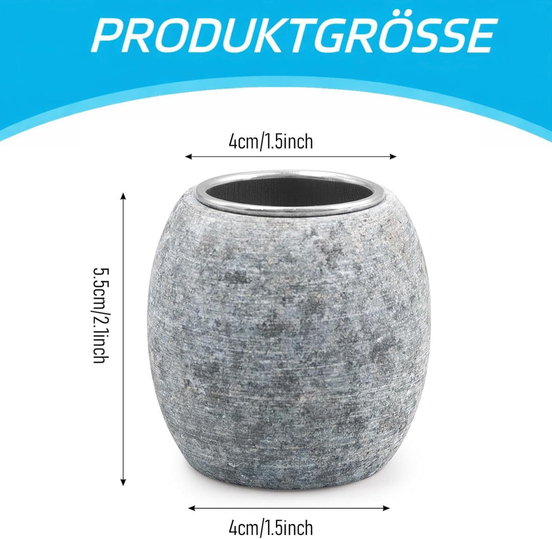 2 Stück Verdampferschale für die Sauna, 6,4 × 5,6 × 5,6 cm, Aromatherapie Stein Zubehör mit Edelstah