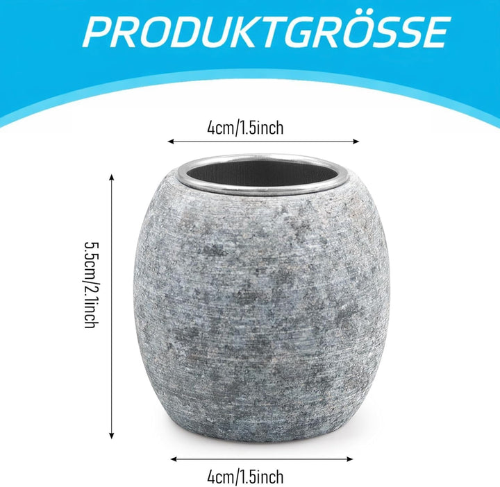 2 Stück Verdampferschale für die Sauna, 6,4 × 5,6 × 5,6 cm, Aromatherapie Stein Zubehör mit Edelstah