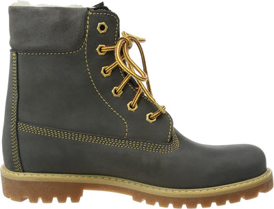 Däumling Jungen Timmy St-Andi-Aspen Kurzschaft Stiefel gefüttert 080031M 34 EU Schmal Grau, 34 EU Sc