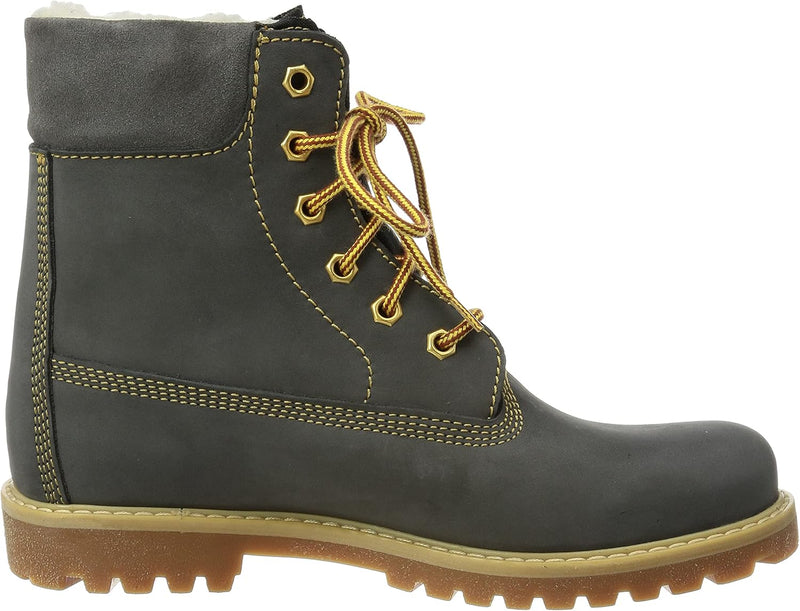Däumling Jungen Timmy St-Andi-Aspen Kurzschaft Stiefel gefüttert 080031M 34 EU Schmal Grau, 34 EU Sc