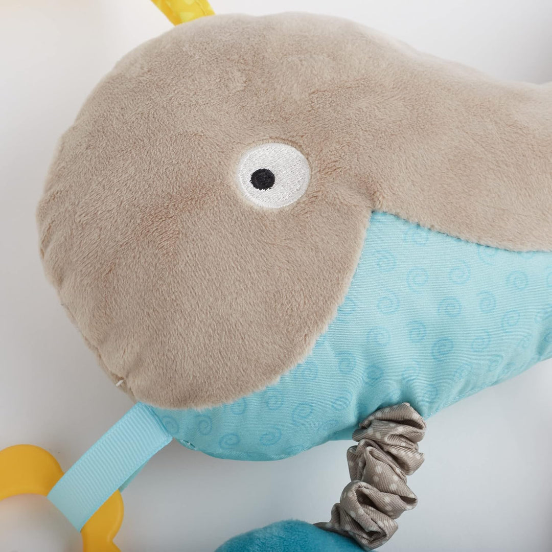 SIGIKID 42632 Aktiv-Wal PlayQ Mädchen und Jungen Babyspielzeug empfohlen ab 3 Monaten grau/blau Grau