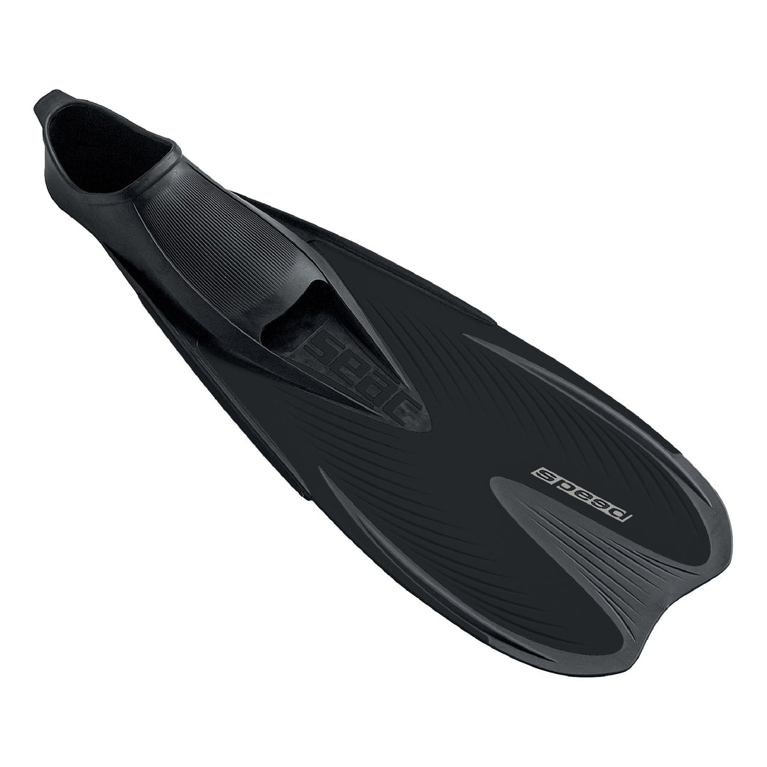 Seac-Sub Speed Schnorchelflossen Mit Geschlossenem Schwarz 40/41, Schwarz 40/41