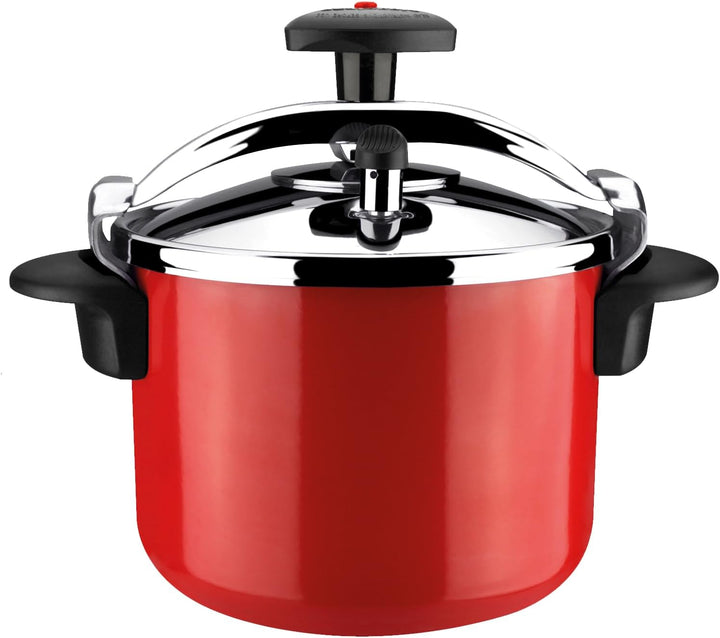 Magefesa 01OPCASTR06 01OPCASTR06 Schnellkochtopf Castell rot 6 l, Keramik