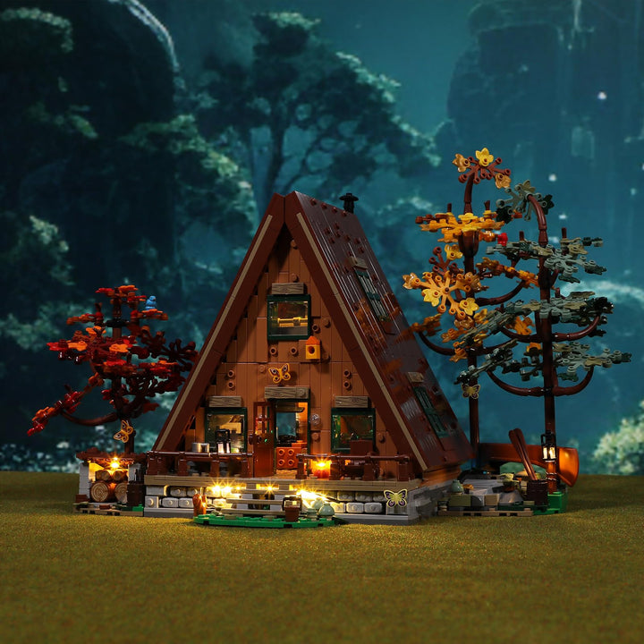 BRIKSMAX LED-Beleuchtungsset für Lego Ideas Hütte in A (Upgrade-Version), kompatibel mit Lego 21338