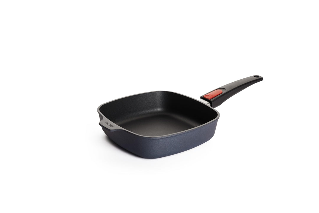 WOLL 1622DPI Schmorpfanne, quadratisch, Allzweckpfanne, Schwarz, 220 mm, 220 mm, 55 mm 22x22 cm, 5.5