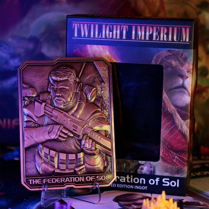 FaNaTtik Twilight Imperium Limited Edition The Federation of Sol Sammlerstück Metallbarren
