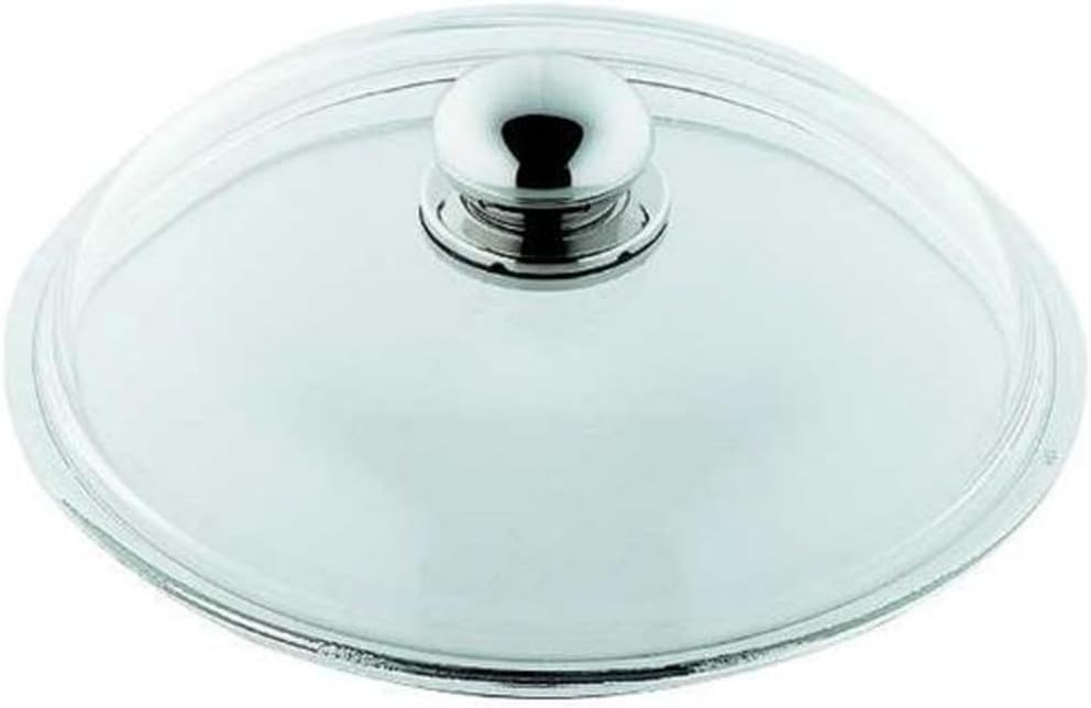 Silit Pfannen- Topfdeckel 24 cm, Glasdeckel mit Metallknauf, Deckel für Töpfe & Pfannen, hitzebestän