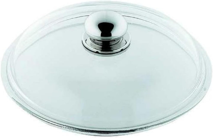 Silit Pfannen- Topfdeckel 24 cm, Glasdeckel mit Metallknauf, Deckel für Töpfe & Pfannen, hitzebestän