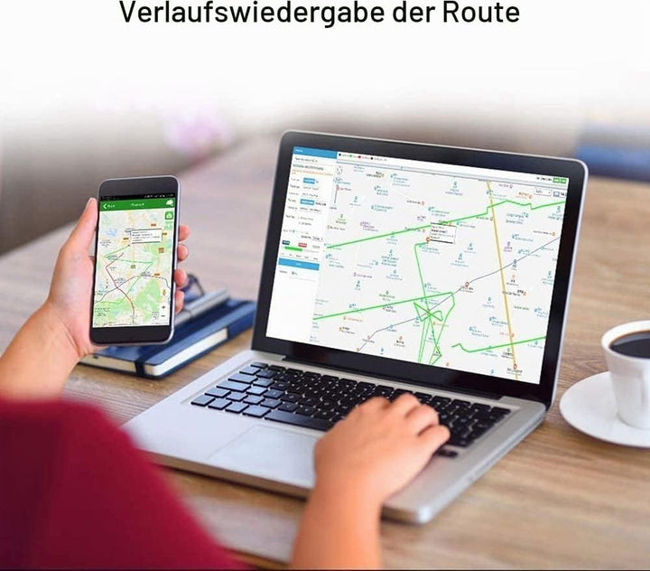 Winnes 4G GPS Tracker 240 Tage Lange Standby-Zeit GPS Tracker Auto mit kostenlose Apps Stark Magneti