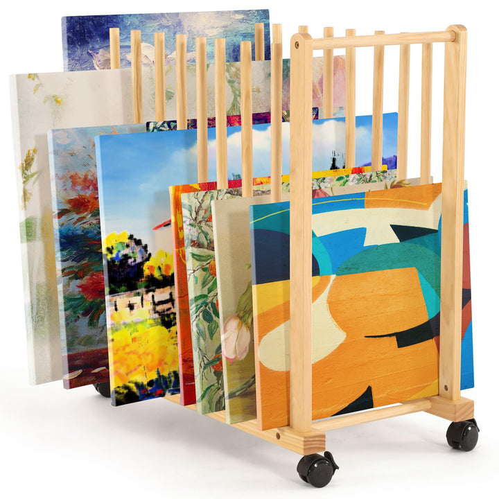 VISWIN Art Storage Rack, Art Canvas Storage, Canvas Boards Rack Art Storage mit Handle & Caster Whee