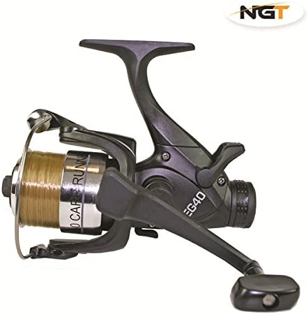 ngt Karpfenangel-Setup 9 x 3,6 m, 2 Stück Karpfenruten, 1,2 kg und 3 x Köderläufer-Rollen mit Schnur