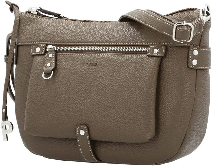 Picard Damen Schultertasche LOIRE aus Synthetik OneSize, Mittel | mit Reissverschluss | Schultertasc