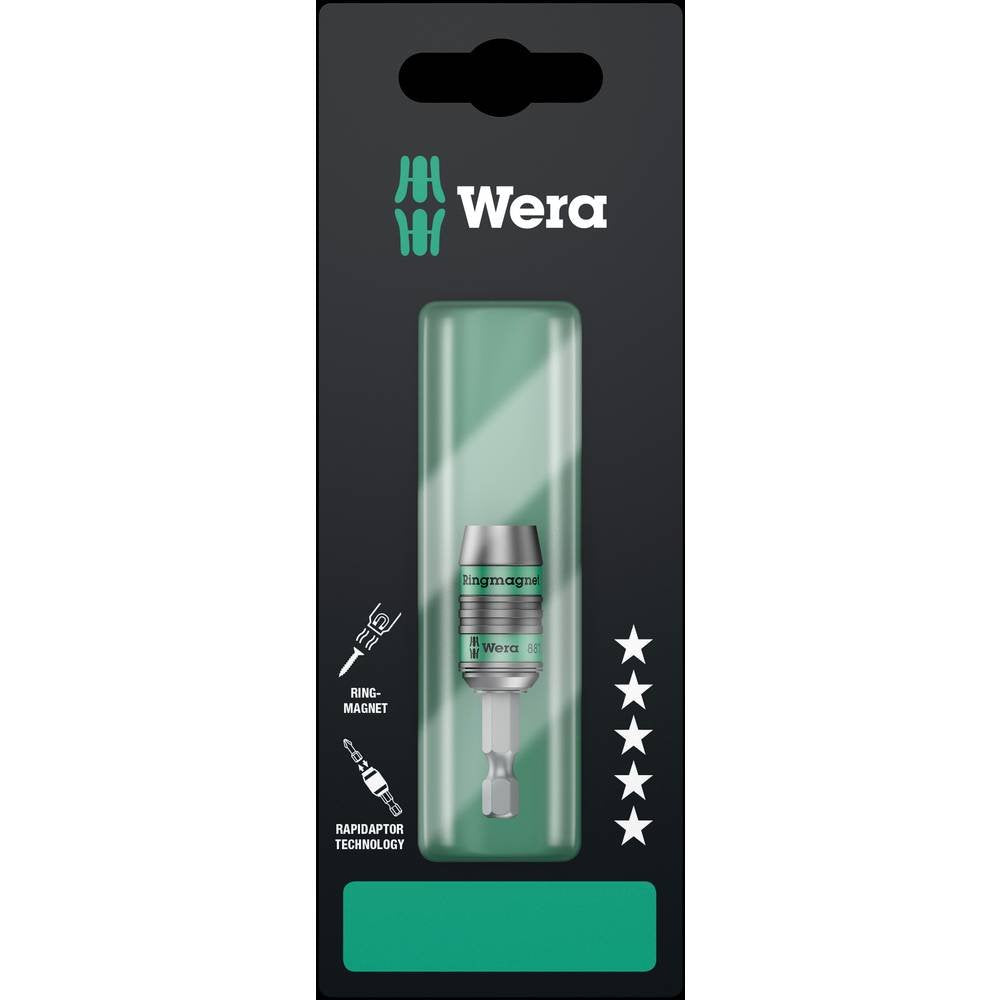 Wera 887/4 RR SB Rapidaptor Universalhalter mit Ringmagnet, 1/4 Zoll x 57 mm, 05073511001, /
