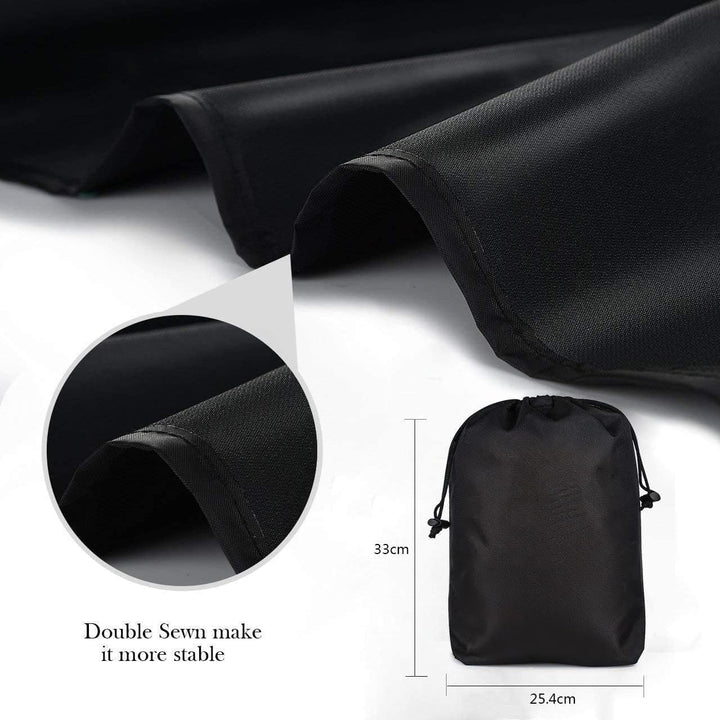 Grill Abdeckhaube, Grillabdeckung Wasserdicht BBQ Cover Schutzhuelle Haube Grill Abdeckplane für Bri