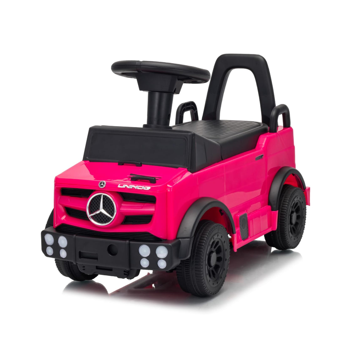 TCARAIWEN Kinder Rutschauto Mercedes-Benz Unimog Lizenz, Fuss-zu-Boden Rutscher für Kleinkinder 1-2