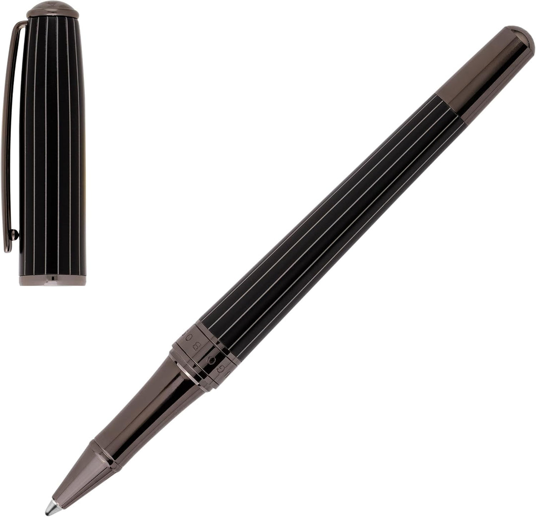 Hugo Boss Essential Glare Füllfederhalter Nadelstreifen, Länge: 14,3 cm, HSI0585D
