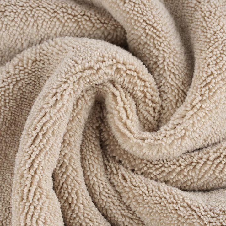 Polyte - Handtuch-Set - schnelltrocknende &amp; fusselfreie Mikrofaser - 6-teilig (Beige), Beige