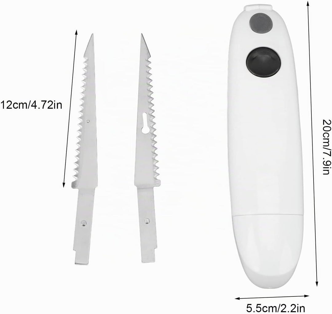 Elektrisches Messer Kabellos, Elektromesser für Fleisch Filetmesser Edelstahl Steakmesser Tranchierm