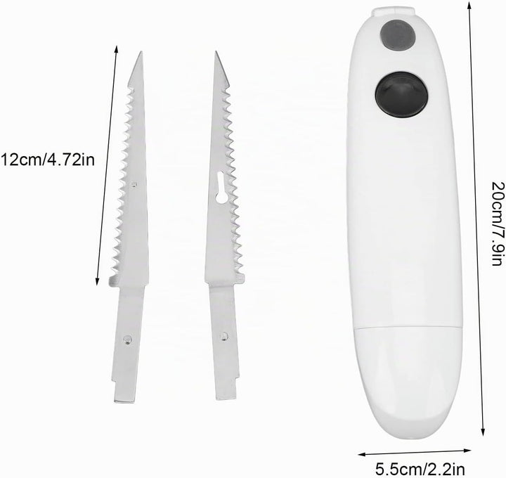 Elektrisches Messer Kabellos, Elektromesser für Fleisch Filetmesser Edelstahl Steakmesser Tranchierm