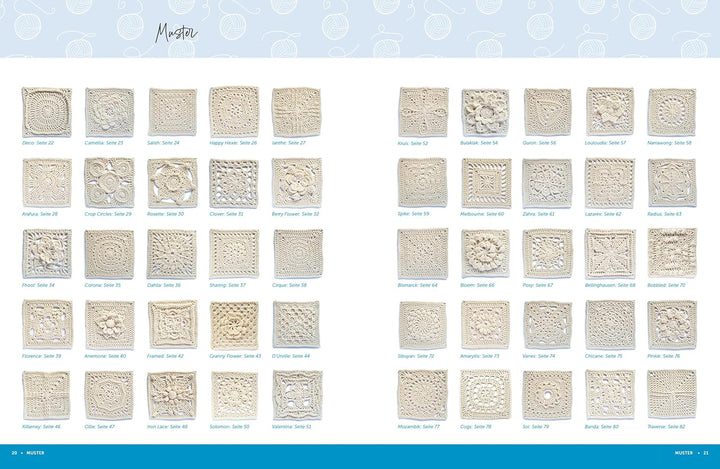 Granny Squares mit Stil: 50 moderne Designs des beliebten Häkelquadrats | Schöne Projekte aus Granny