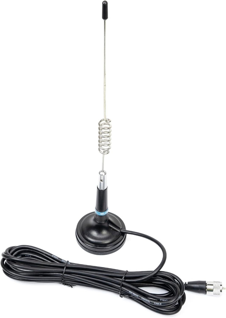 CB Antenne PNI ML29, Länge 29 cm, mit mitgeliefertem Magnet Ø 70 mm, RG58 Kabel