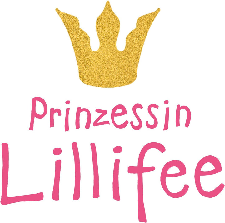 Heless 2430 - Puppenkleidung im Design Prinzessin Lillifee, Kleid mit pinker Schleife für Puppen und