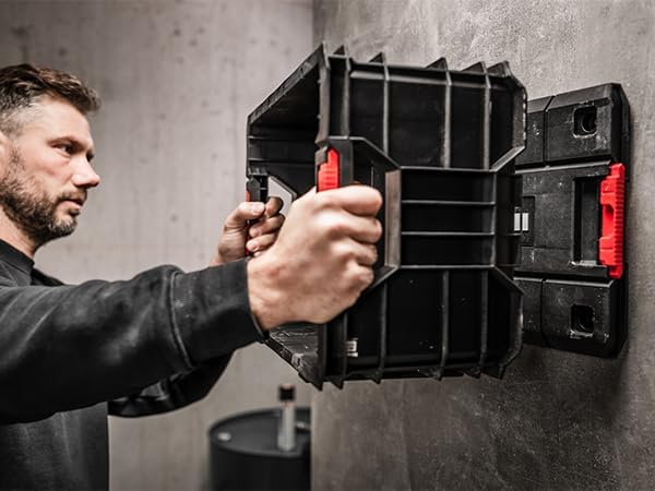 Original Einhell E-Case Adapterplatte (max. 300 kg, stapelbar, verriegelbar, kombinierbar mit Einhel