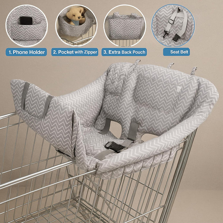 Playground® Sitzkissen für Babys – Bequemer und Weicher Einkaufstrolley-Sitzbezug – Tragbar, Maschin
