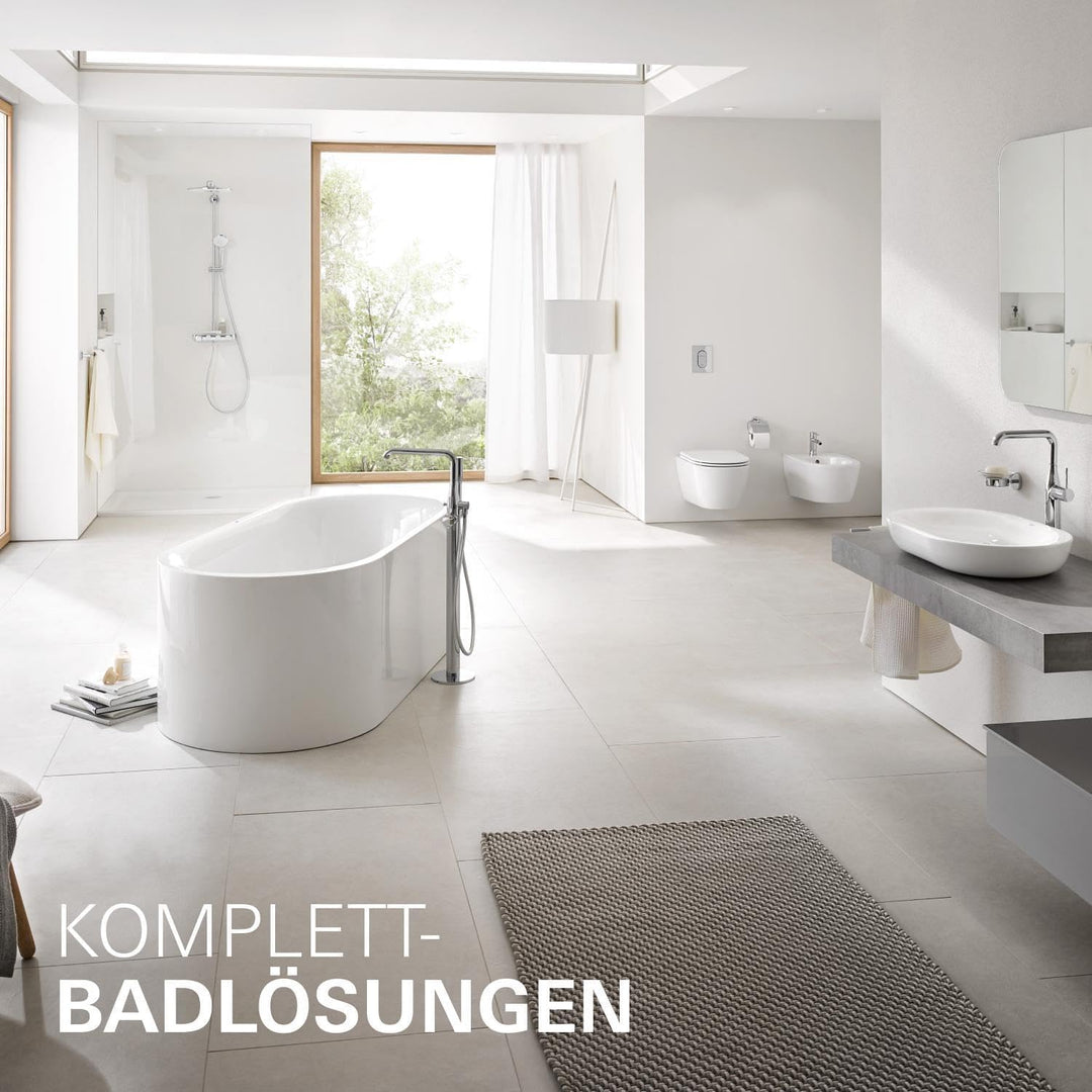 GROHE Essence - Einhand-Waschtischarmatur (wassersparend, mit Temperaturbegrenzer, S-Size), chrom, 3