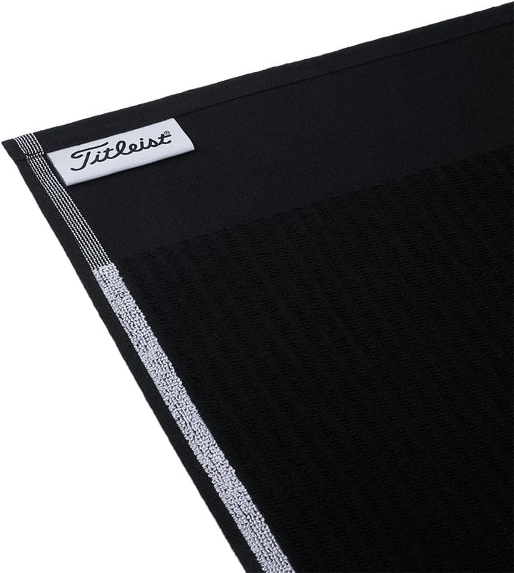 TITLEIST Players Frottee-Handtuch Premium Golf, schwarz/weiss, 20 x 40 inch Schwarz / Weiss, Schwarz