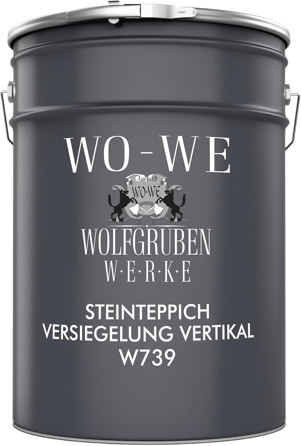 Steinteppich Versiegelung Vertikal für Wand, Treppenstufen, Sockel, Balkon, Terrasse W739 6Kg, 6Kg
