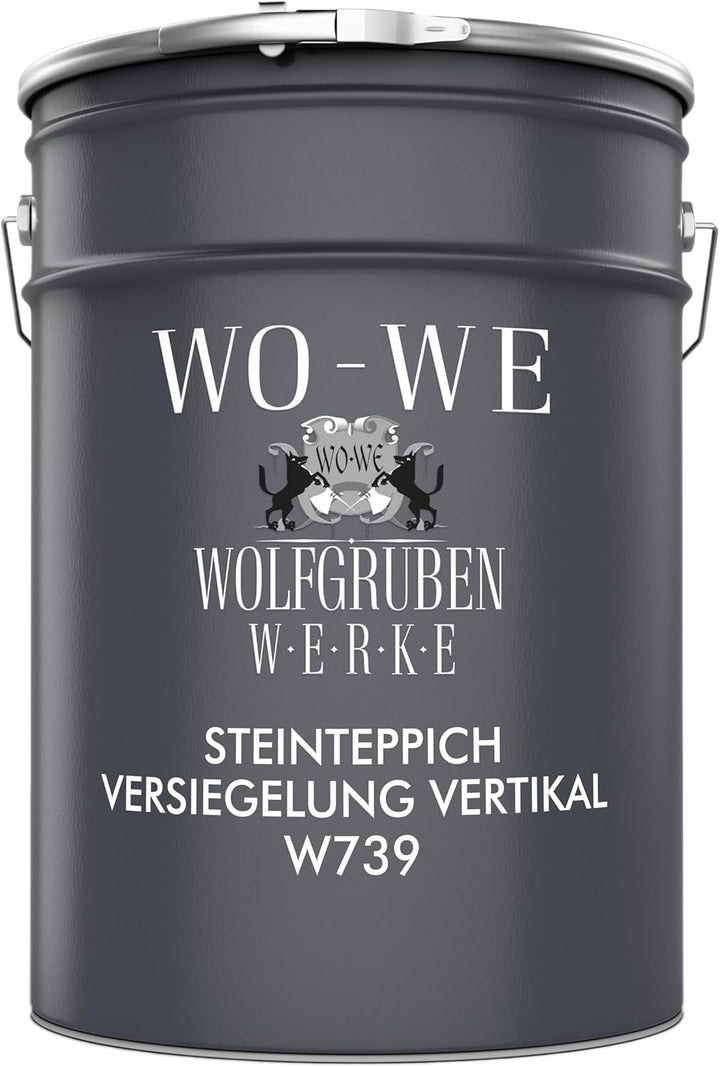 Steinteppich Versiegelung Vertikal für Wand, Treppenstufen, Sockel, Balkon, Terrasse W739 6Kg, 6Kg