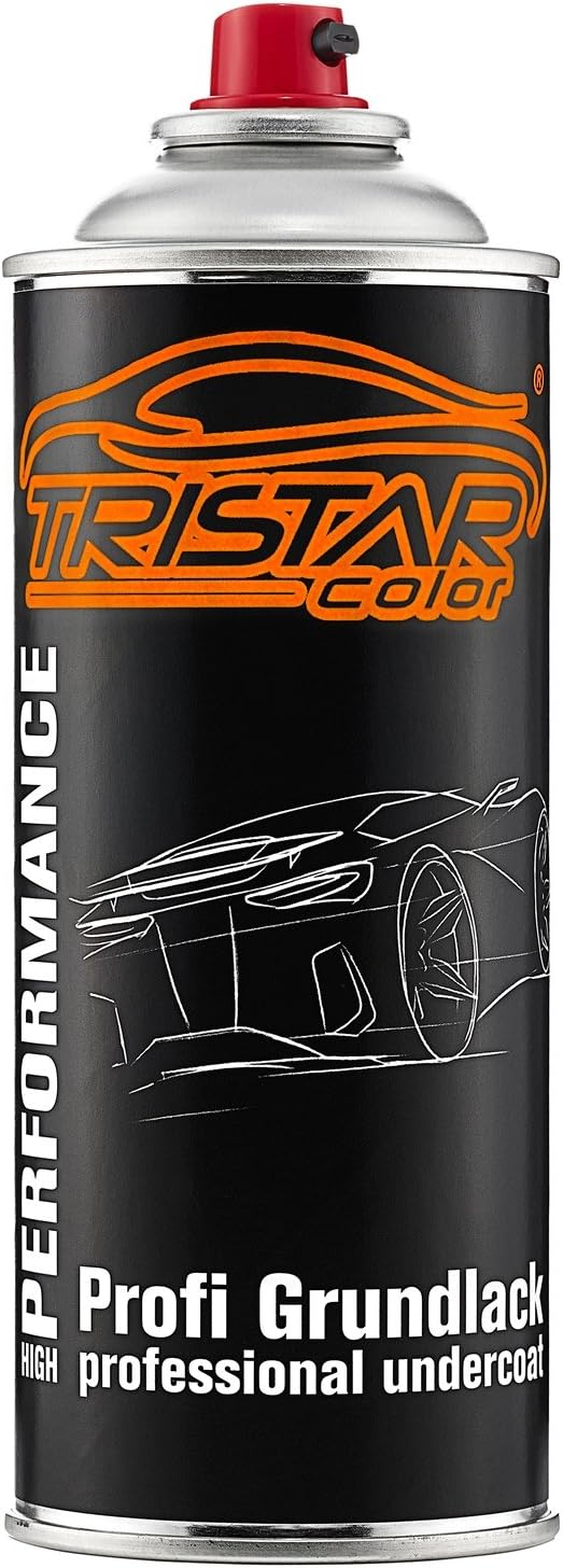 TRISTARcolor Autolack Spraydosen Set für Kunststoff Stossstange für BMW A96 Mineralweiss Perl Haftgr