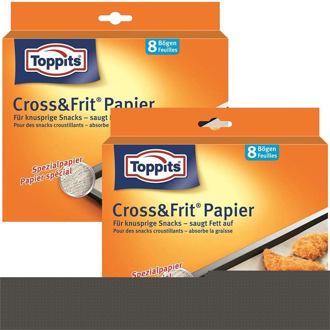 10 x Toppits® Cross&Frit Papier / Back-Spezialpapier (8 Bögen - 37 x 30 cm) SAUGSTARK